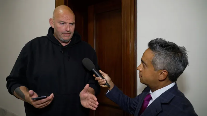 Fetterman lays out 'red line' over leaving Democratic Party: Israel