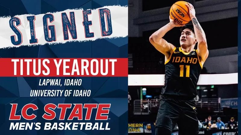 Lapwai's Titus Yearout Inks with LC State Men's Basketball
