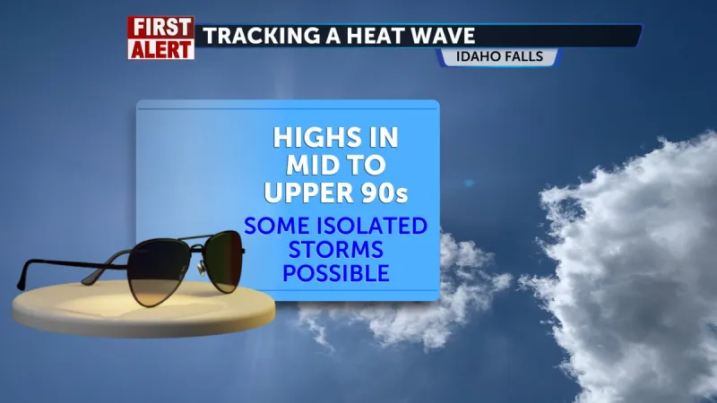 Very hot conditions forecast through Monday