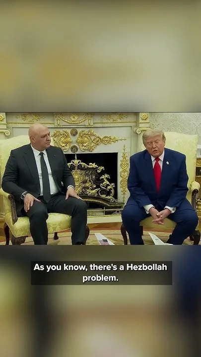 Lebanese president says Israel-Lebanon framework will be Trump's legacy (Video)