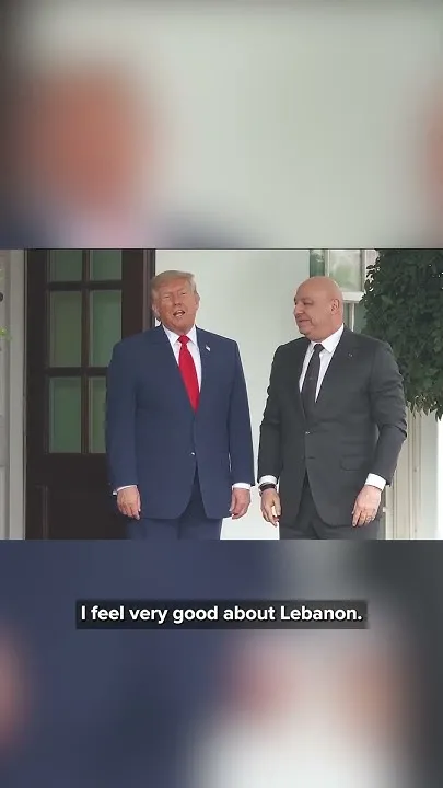 Trump greets Lebanon's President Aoun at White House (Video)
