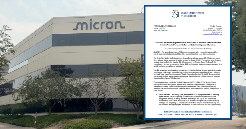 New Idaho law promotes AI literacy as Micron helps prepare teachers and students
