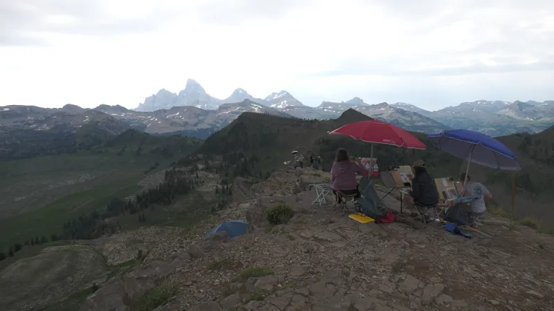 Artists gather at Grand Targhee for 15th Annual Driggs Plein Air Festival's Paint Out
