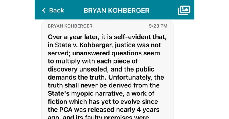 Read Bryan Kohberger's Statement About Abandoning His Guilty Plea