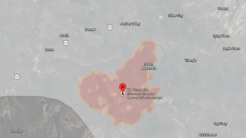Gov. Little declares fire disaster emergency, deploys Idaho National Guard to Big Grass Fire
