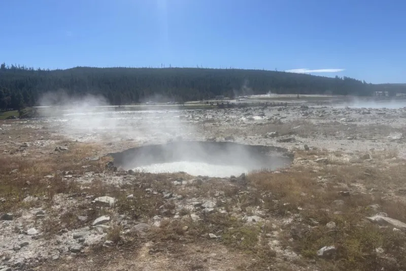 What the New Hot Pool in Yellowstone Looks Like After Explosion
