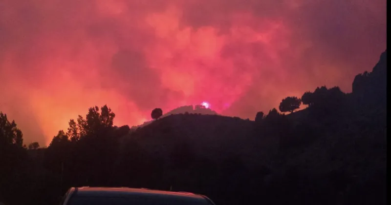 Firefighters stood their ground overnight and every home near Heise survived