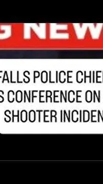 Active shooter news conference (Video)