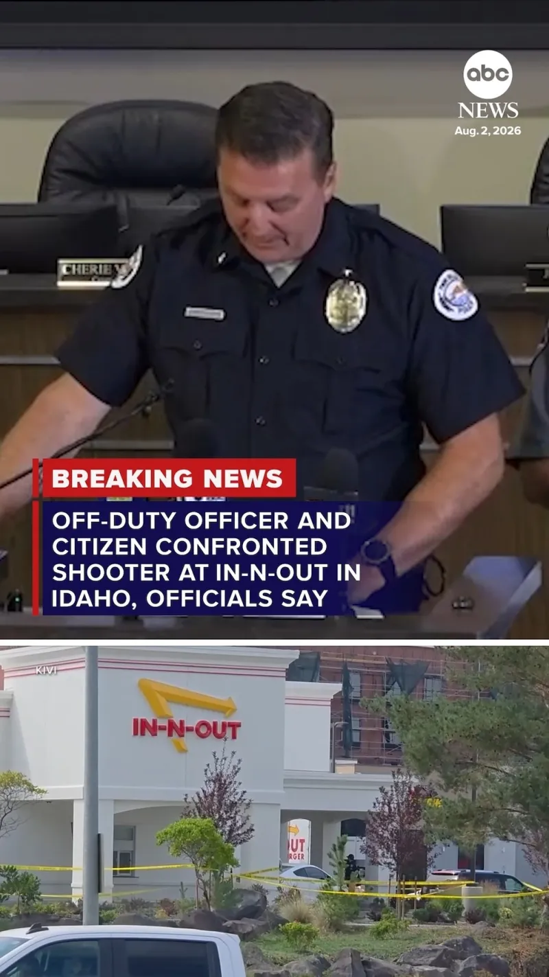 Off-duty officer and citizen confronted shooter at In-N-Out in Idaho, officials say