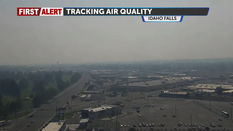 Air Quality Alerts in place with hazy skies, cooler temps