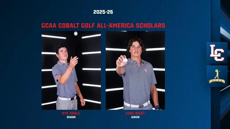 West and Krall Earn GCAA Cobalt All-America Scholar Honors