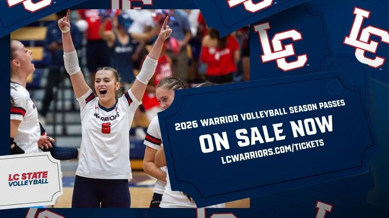 LC State Volleyball Announces 2026 Schedule -- Tickets on Sale Now