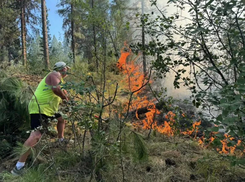 Bear Run Fire Prompts Level 2 Evacuation Preparation Near Idaho City
