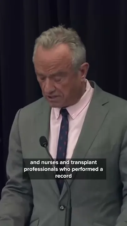 RFK JR. announces new healthcare reform actions surrounding organ donations (Video)
