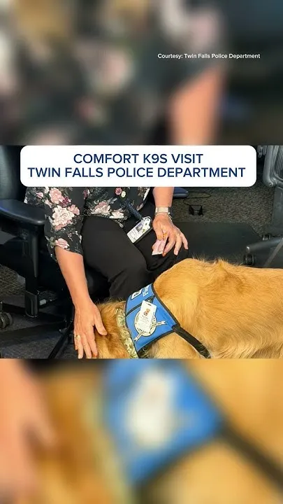 Comfort K9s visit Twin Falls Police (Video)