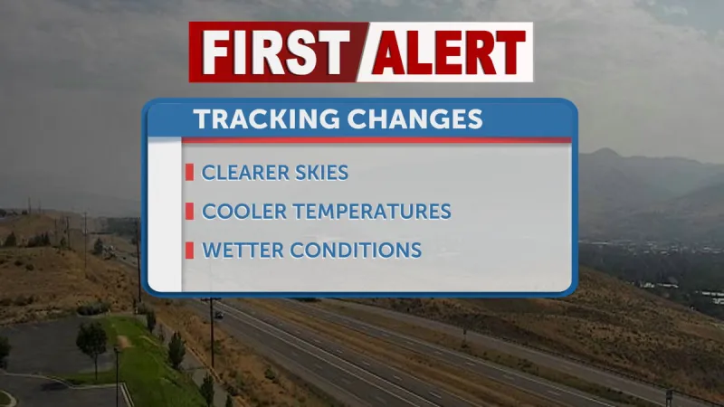 Gusty, Hazy Monday with cooler, wetter weather to follow
