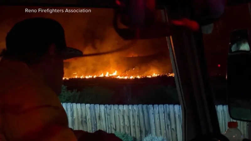 Fast-moving wildfires tear through multiple states