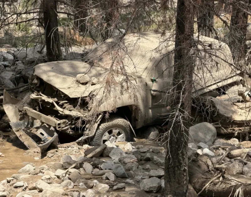 Flash Floods Devastate Grandjean Area: Campground Destroyed, Highway Closed