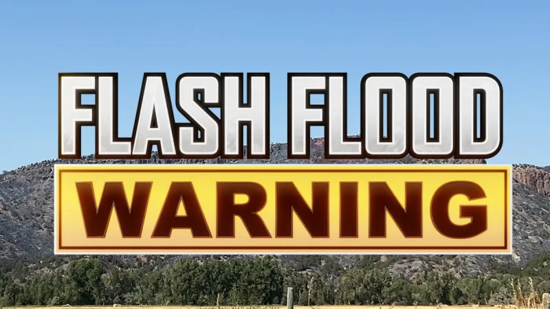 "Get to Higher Ground": Flash Flood Warning issued as heavy rain hits Big Rock Burn Scar