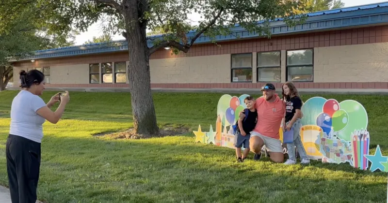Twin Falls students started the school year with a new moment of silence. Here's a look at the first day back!