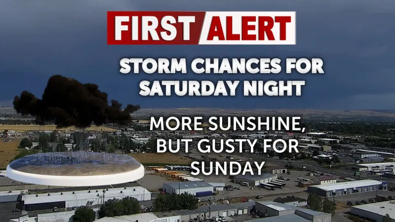 Storm chances give way to more sunshine and gusty winds for Sunday