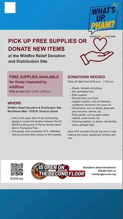 Donation center open for Spokane wildfire victims (Video)
