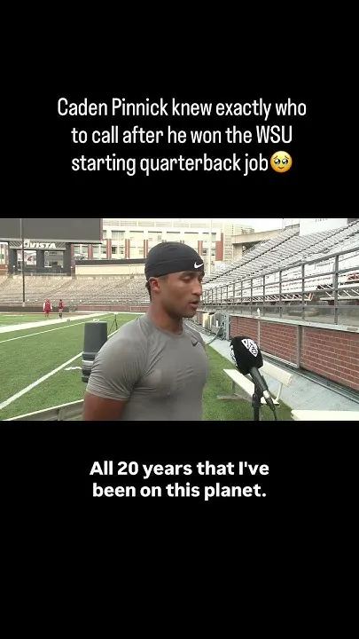 WSU starting quarterback Caden Pinnick knew exactly who to call when he got the QB job (Video)