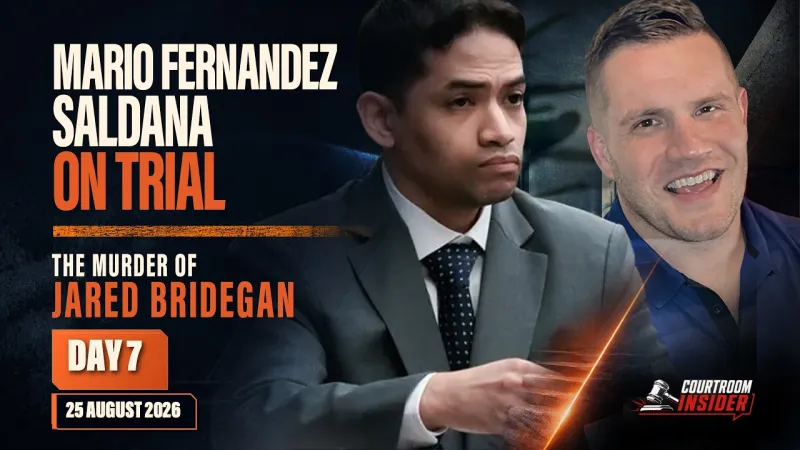 WATCH LIVE | Mario Fernandez Saldana trial day 8: The murder of Jared Bridegan (Video)