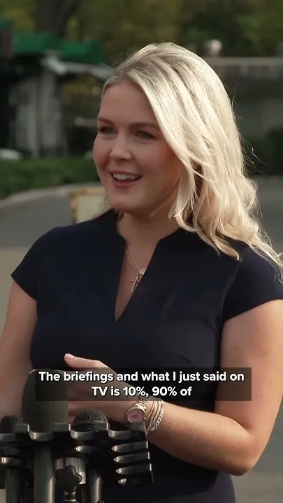 Karoline Leavitt's last day as press secretary (Video)