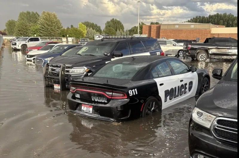 Fast-moving storm causes massive downpour and flooding in Rexburg
