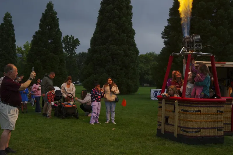 Kids Make the Most of Rain at Spirit of Boise Balloon Classic