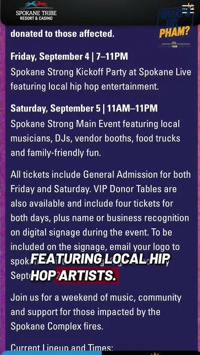'Spokane Strong' benefit music festival for Spokane Fires (Video)