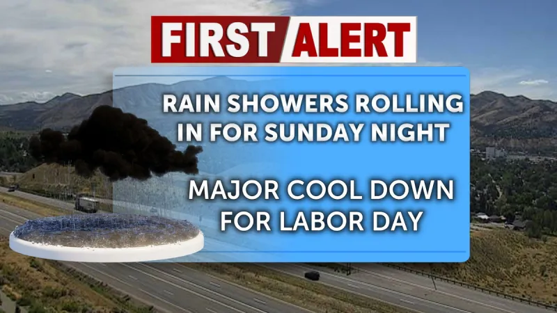 Cold front brings temperature drop and possible storms to for Labor Day
