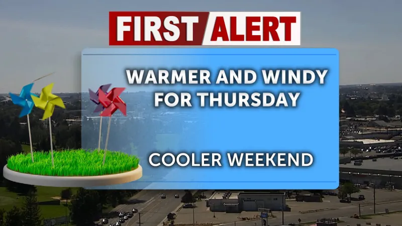 Windy, warmer for Thursday; more wind and stormy this weekend