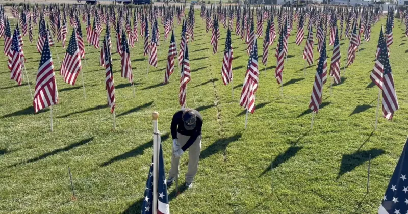 Thousands of flags honor 9/11 victims at Jerome County's Crossroads Point display
