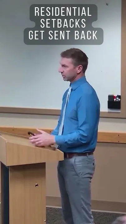 Residential Setbacks Get Sent Back (Video)