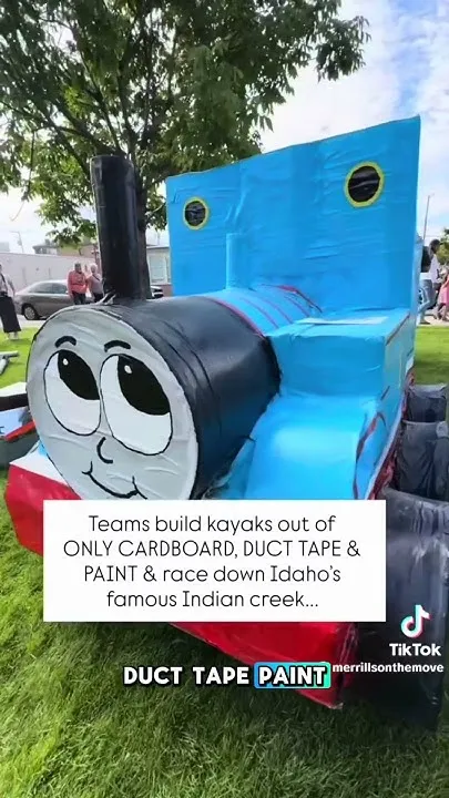 Cardboard kayaks hit Indian Creek (Video)