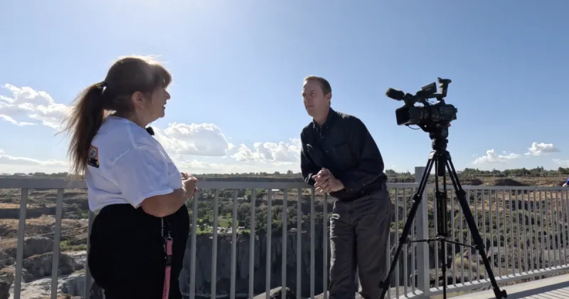 "A dream for a long time;" New overlook opens on north side of Snake River Canyon with views of Shoshone Falls