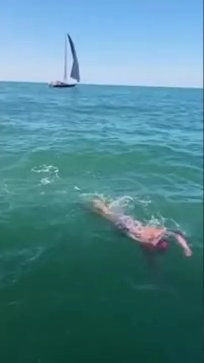 Her family and friends challenged her to swim the English Channel (Video)