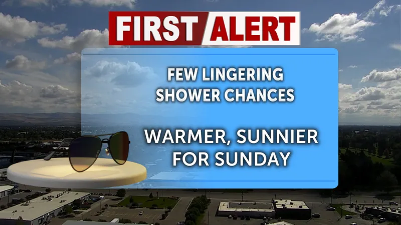 Warmer, sunnier weather returns for Sunday