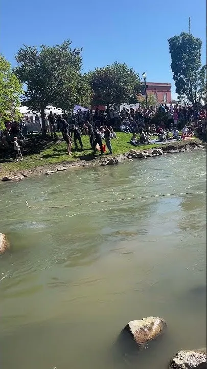 Caldwell fire, police face off in tug-of-war at Indian Creek Festival (Video)