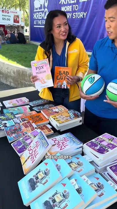 Books and basketballs at the Spokane County Interstate Fair (Video)