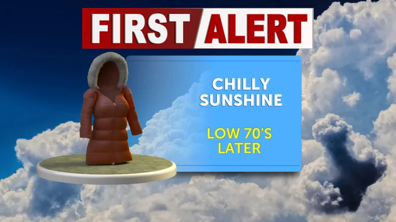 Tracking chilly sunshine to start Monday and a mainly dry week ahead