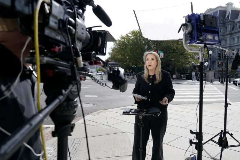 Natalie Harp showed Trump coverage clips before he issued media ban