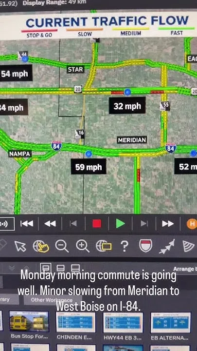 Mild Monday morning commute (Video)