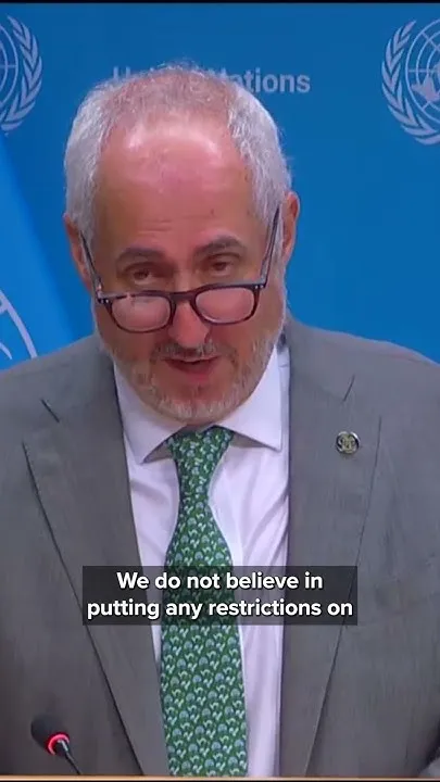United Nations believes in 'freedom of the press' (Video)