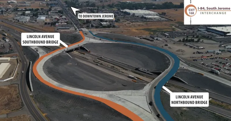 I-84, South Jerome Interchange closures go in effect Tuesday night