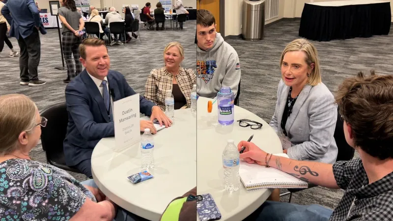 Political 'Speed Dating' in Pocatello: Candidates answer voter questions face-to-face at ISU