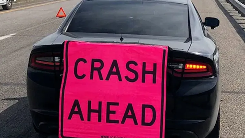Driver hospitalized after crash involving two semi-trucks on southbound I-15