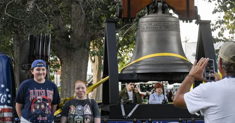 Idaho Liberty Bell rings during National Night Out